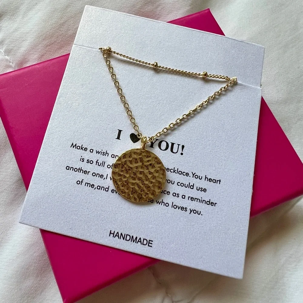 14k Dainty Layered Pendant Necklace